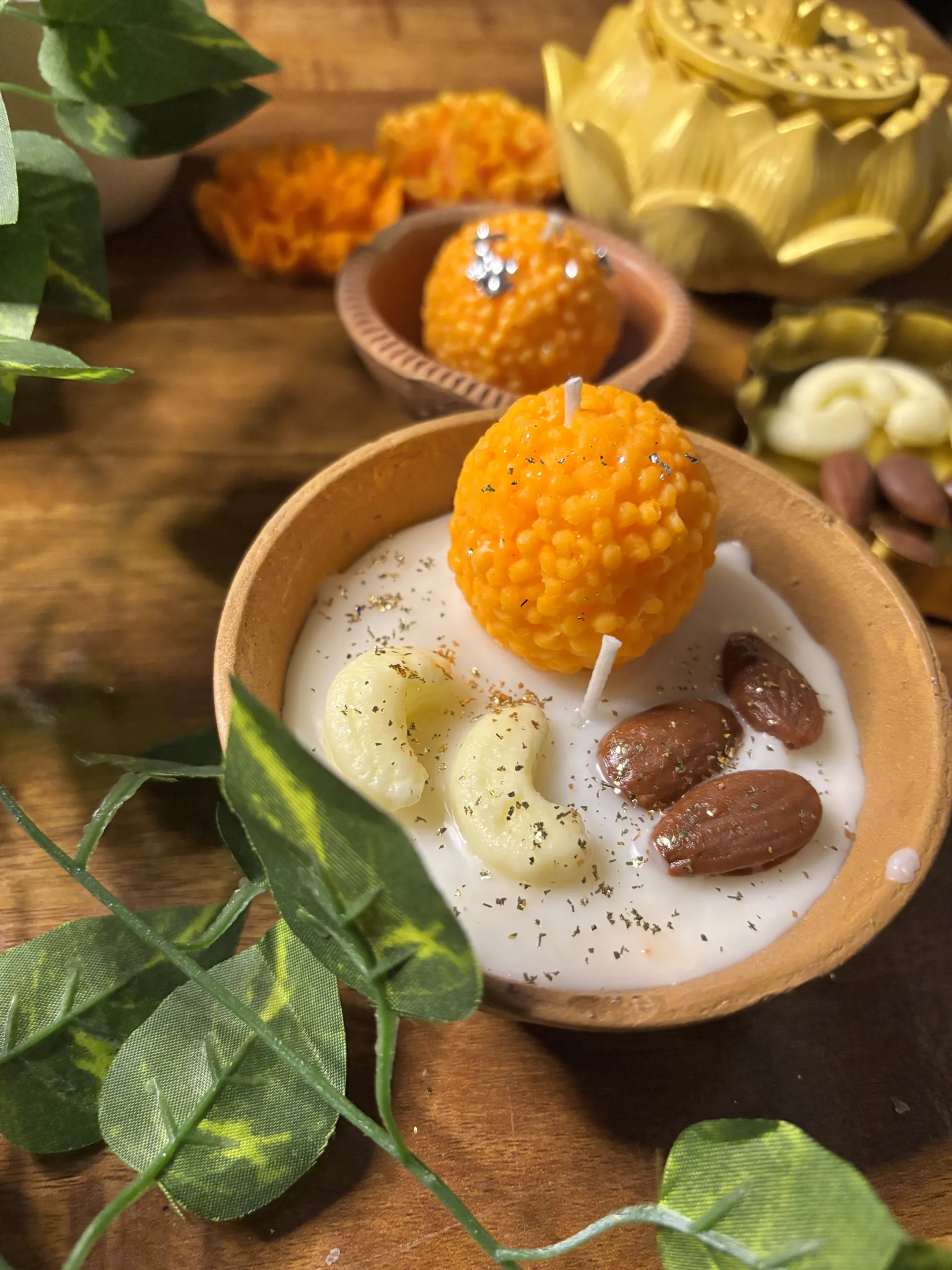 Laddoo candle diya