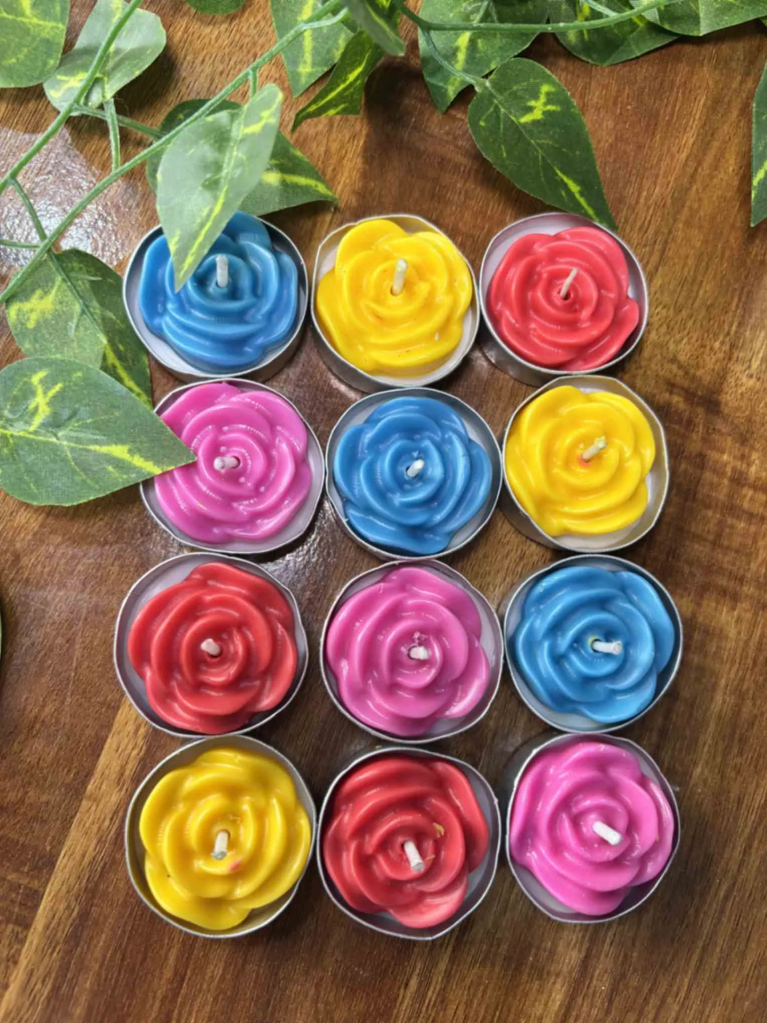 Rose aluminium tea light