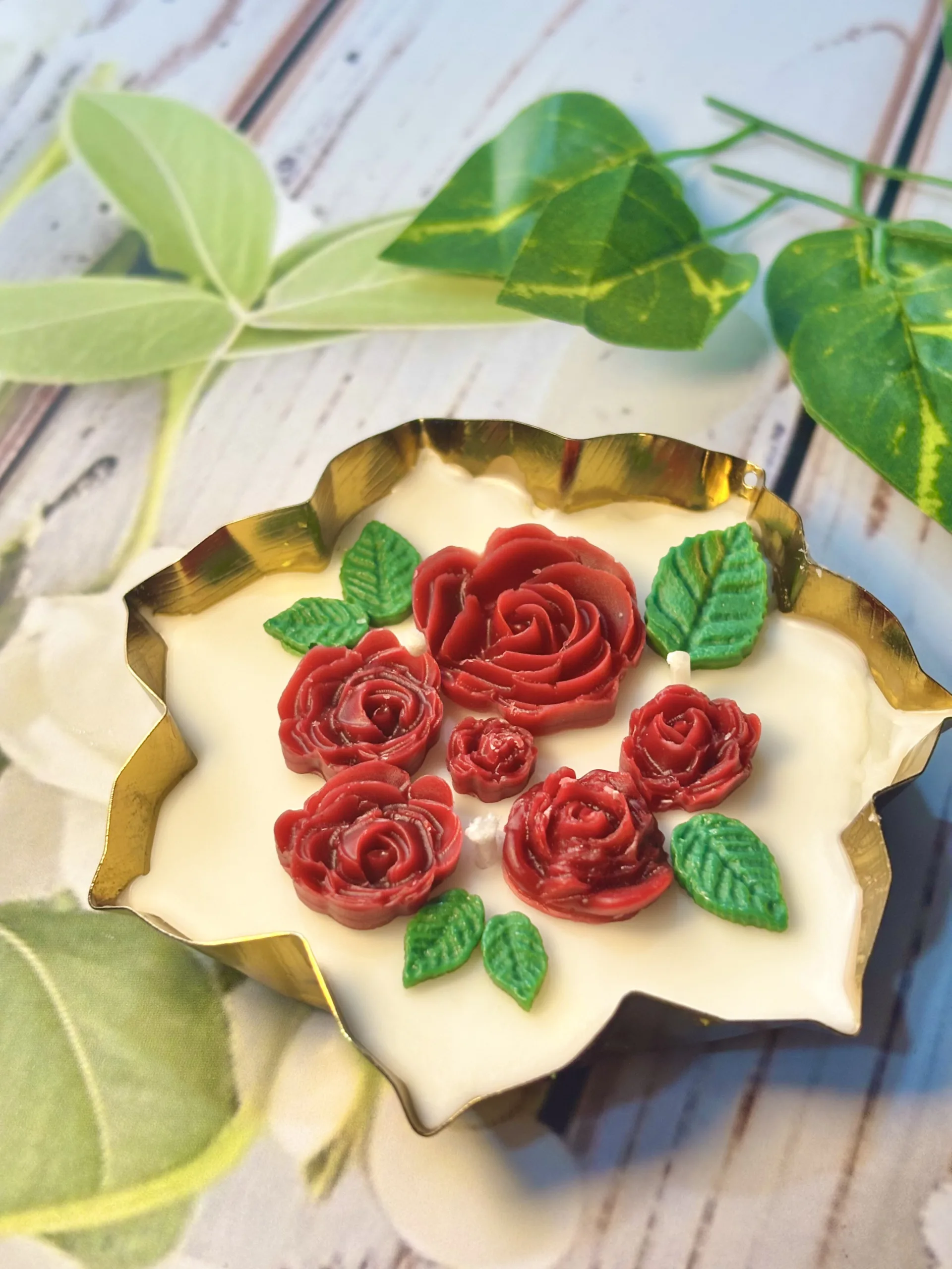 Rose Candle Urli - Image 2