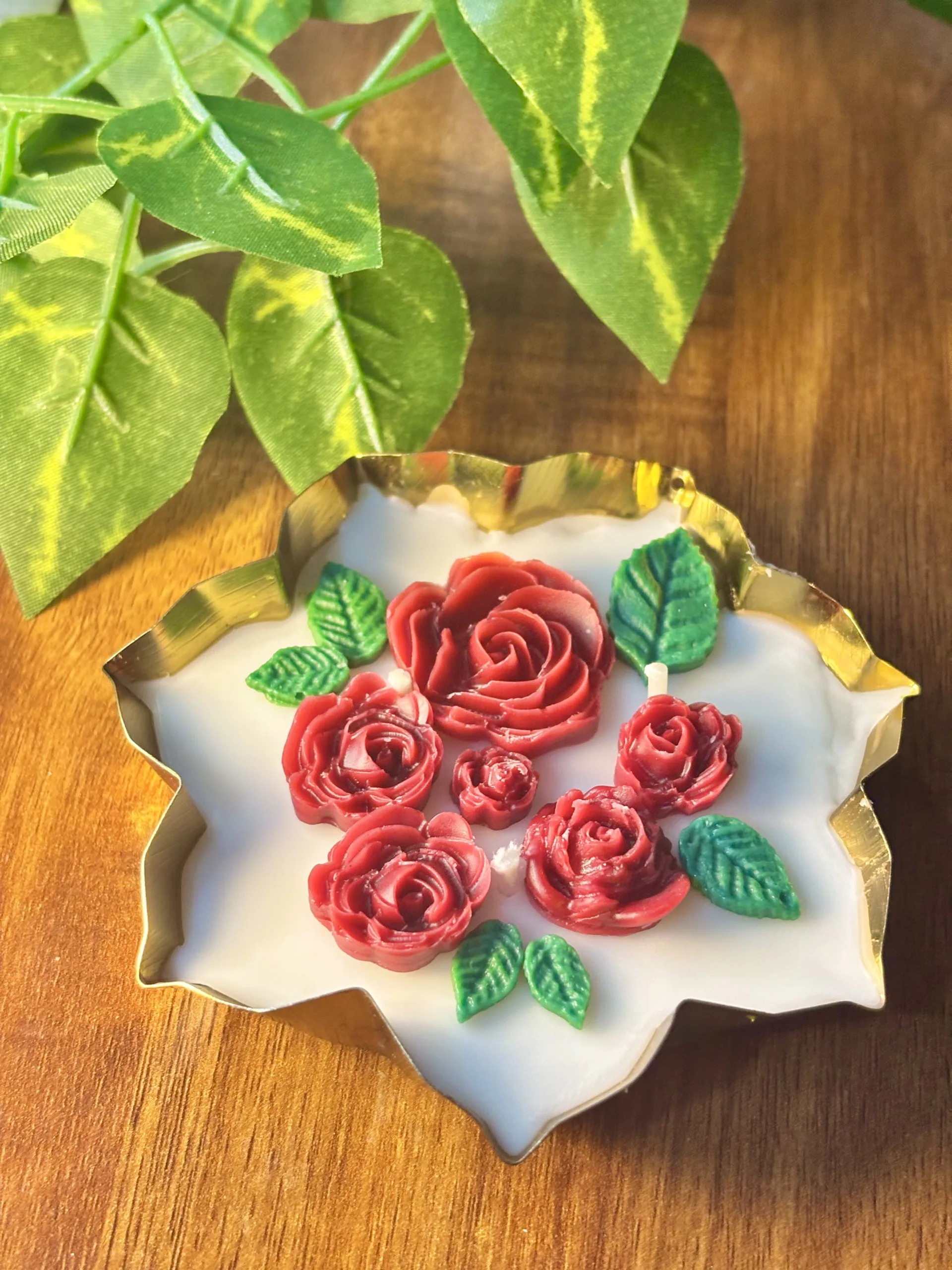 Rose Candle Urli - Image 3