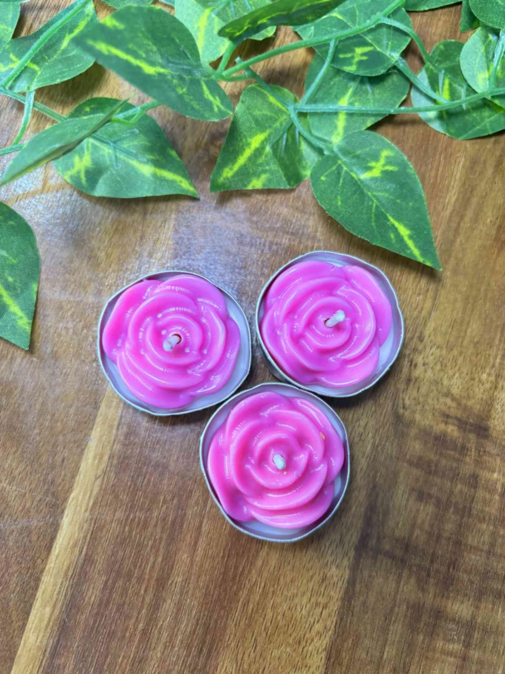 Rose aluminium tea light - Image 4