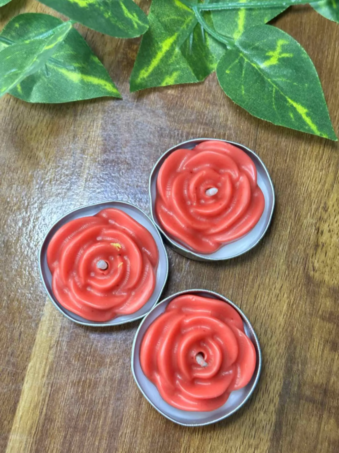 Rose aluminium tea light - Image 2