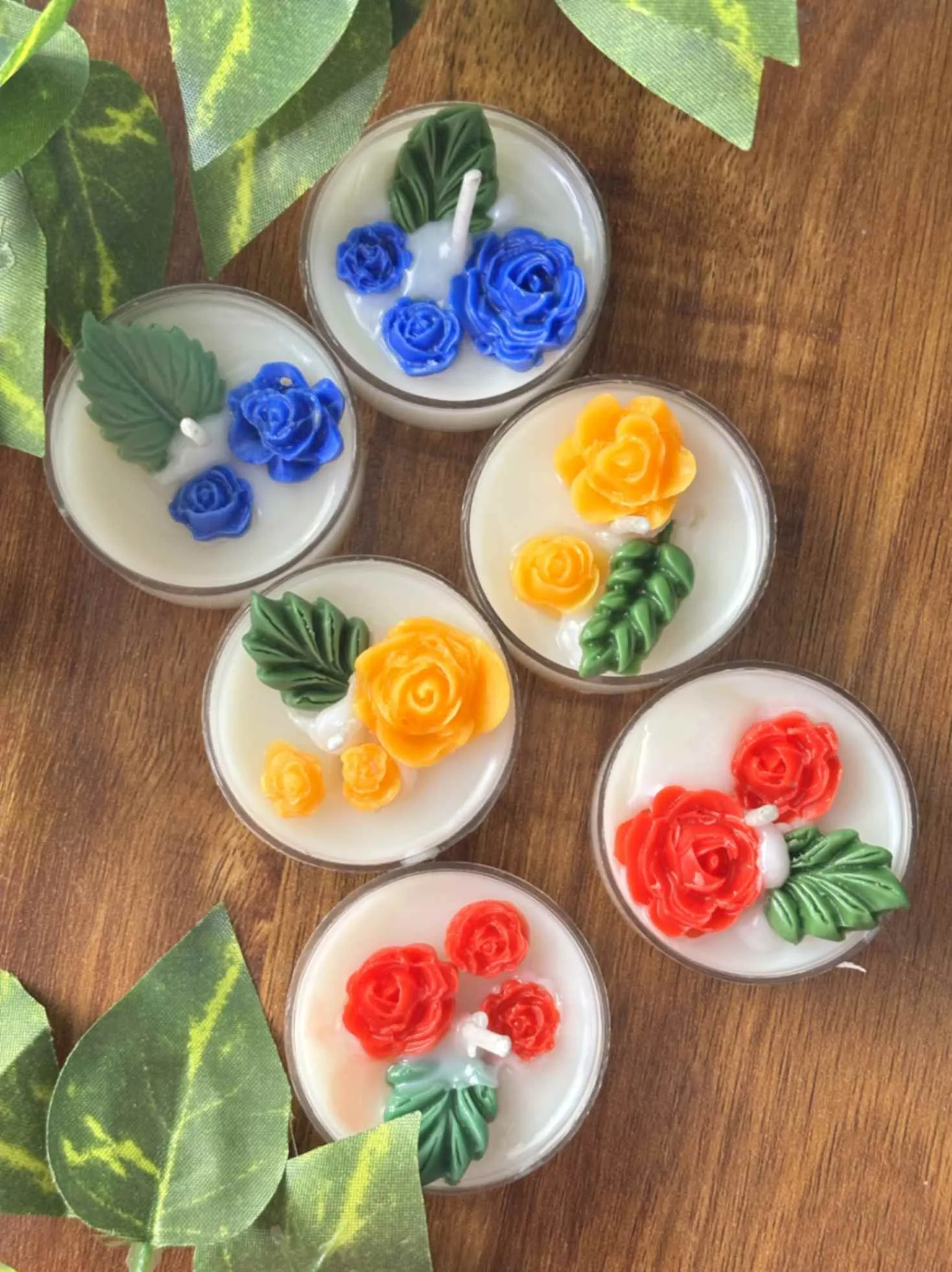 Rose bloom tea light - Image 2