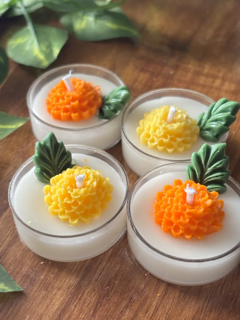 Marigold Tea Light Set (Set of 6 pcs)